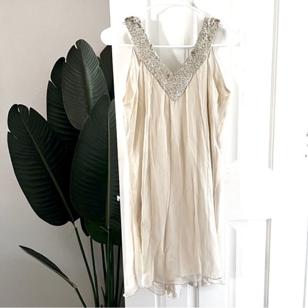 Alice + Olivia Sequin Mini Babydoll Dress